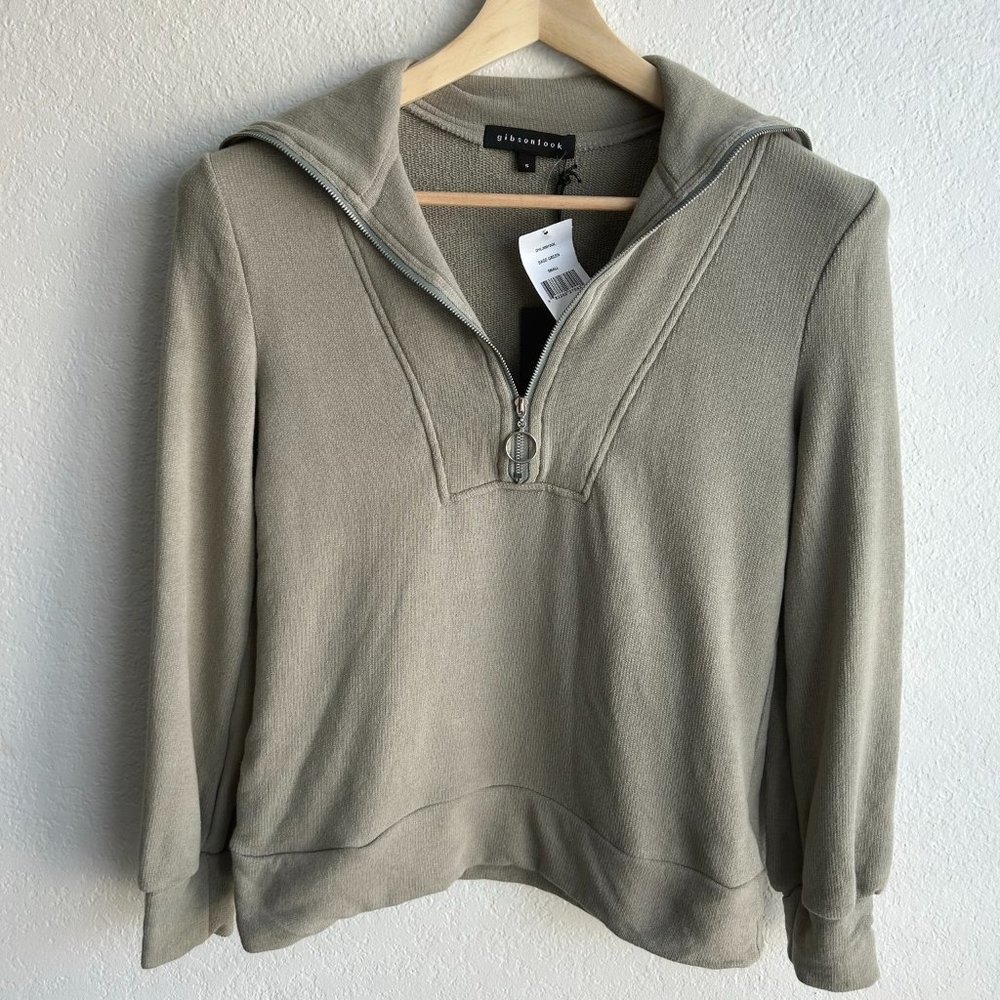 gibsonlook zip up sweater